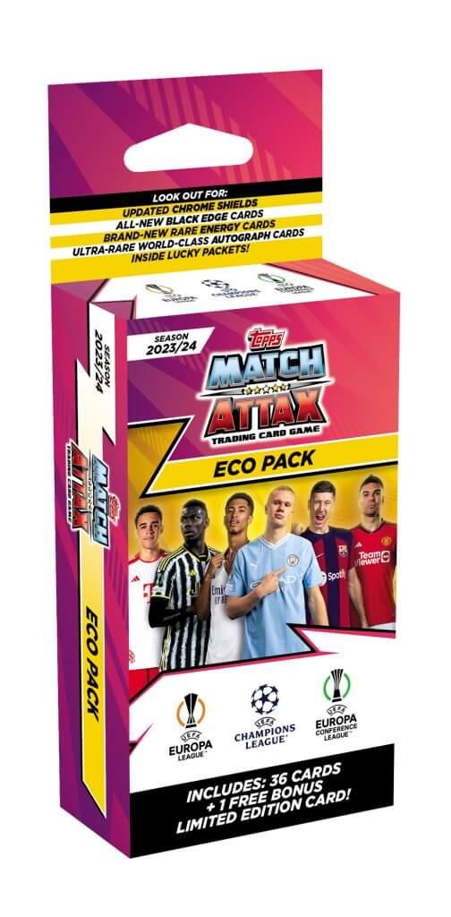 UEFA Match Attax Champions League 2023/2024 Edition Mega Booster Eco Box
