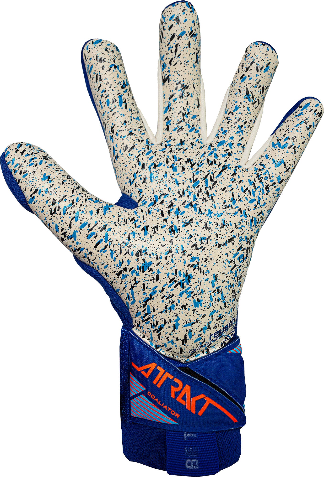Reusch Attrakt Freegel Fusion Goaliator - sharp blue / shocking orange