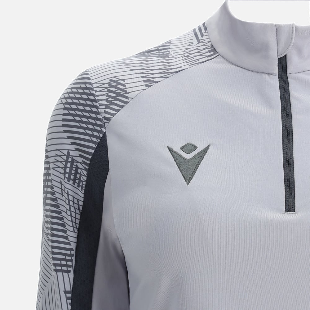 Dora 1/4 Zip Woman Top - Silver/Anthracite
