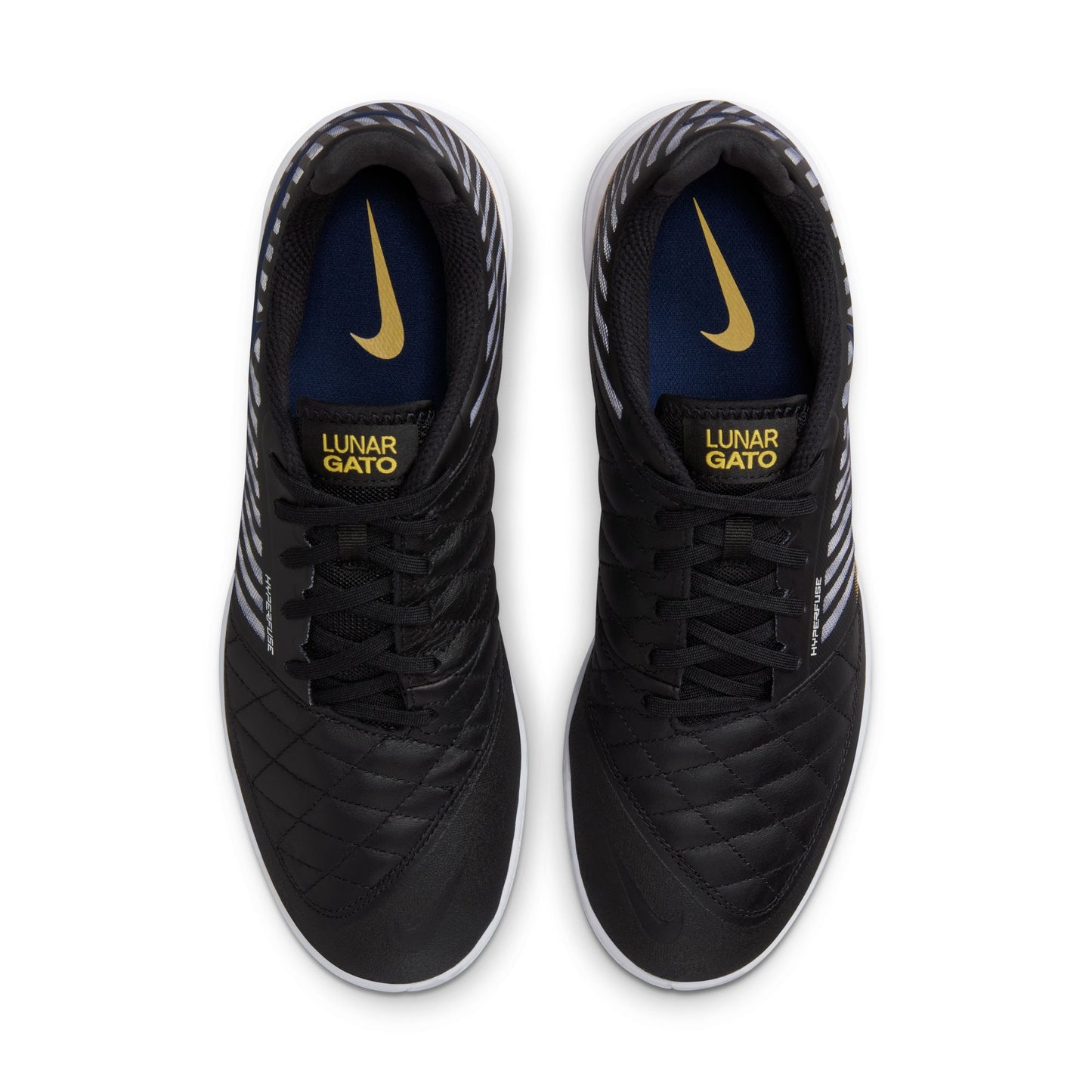 Nike Lunar Gato II IC - Black/Midnight Navy/Vivid Sulfur