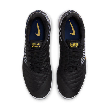 Nike Lunar Gato II IC - Black/Midnight Navy/Vivid Sulfur