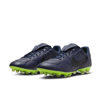 The Nike Premier 3 FG - Blackened Blue/Volt/Black