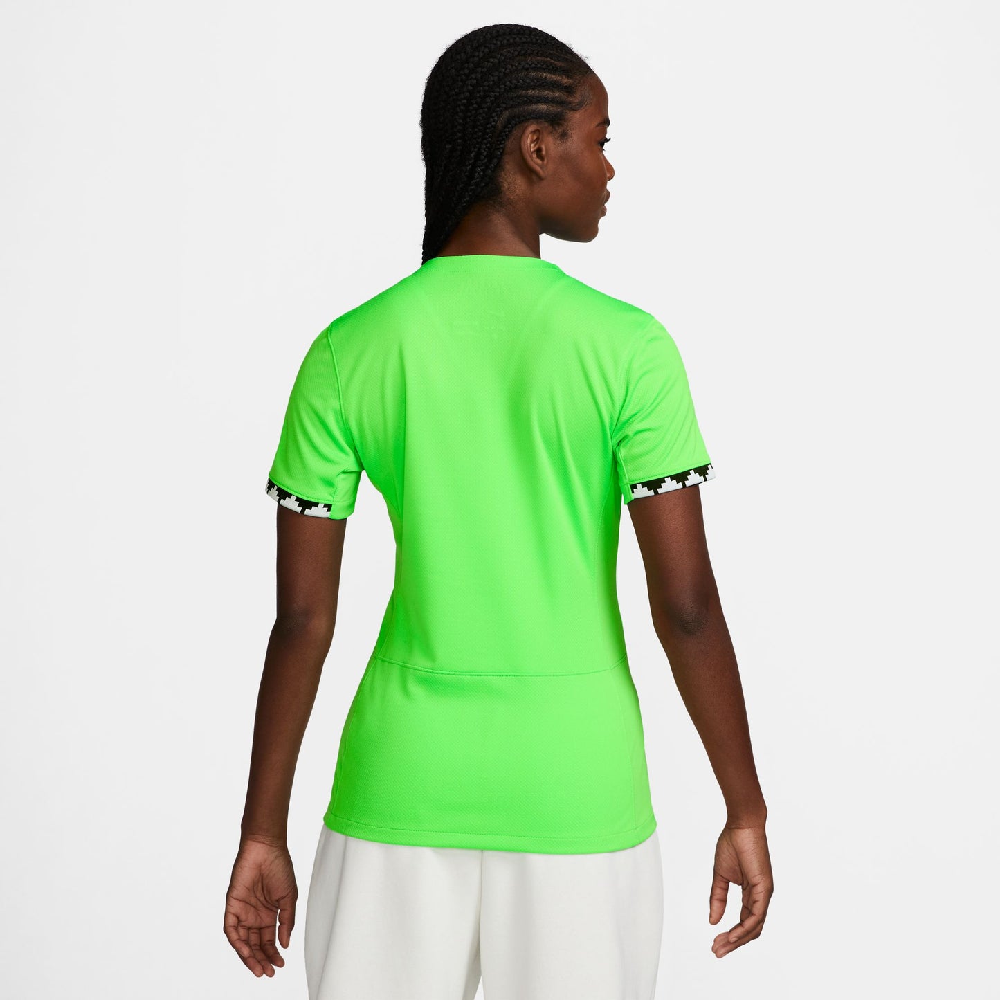 Nike Nigeria 2023 Women's Stadium Home - Poison Green/White/White