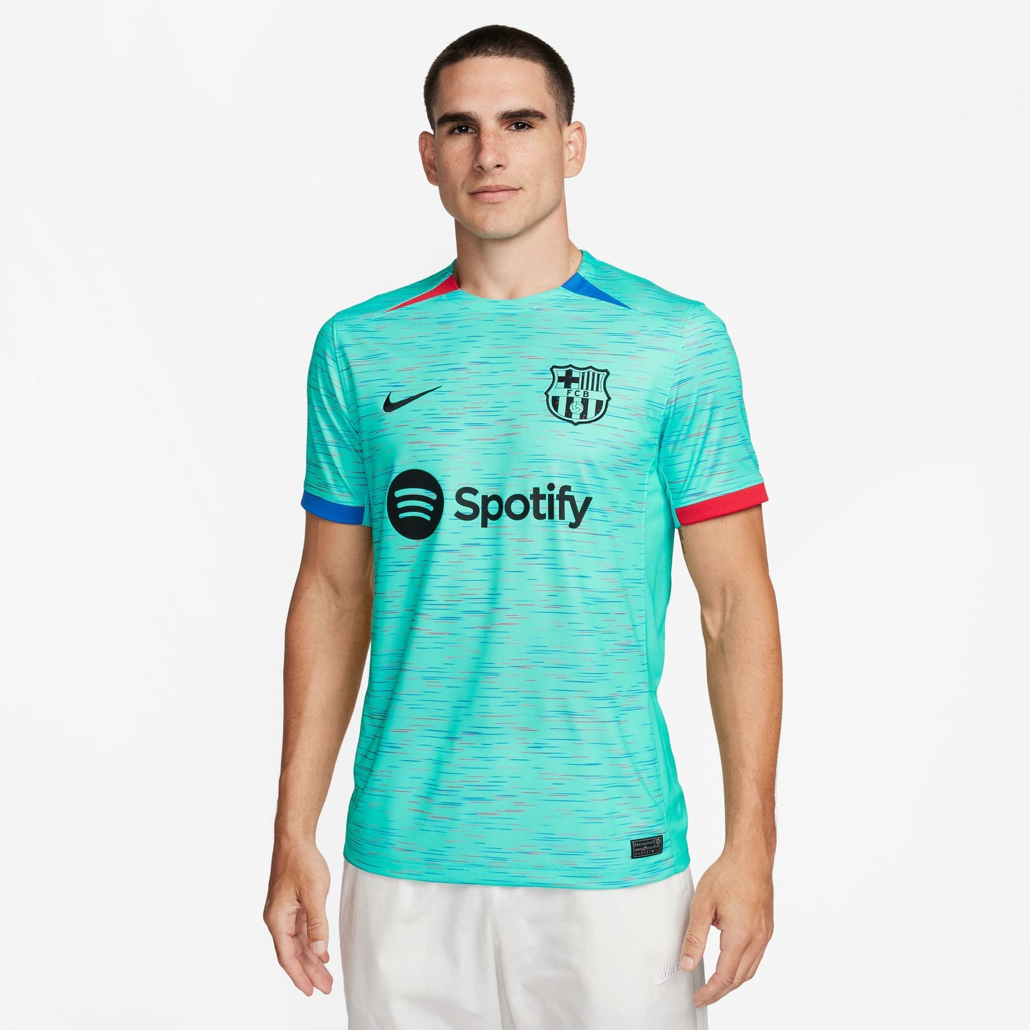 Nike FC Barcelona 23-24 3rd Jersey - Light Aqua/Royal Blue/University Red/Black