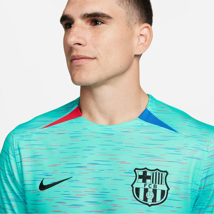 Nike FC Barcelona 23-24 3rd Jersey - Light Aqua/Royal Blue/University Red/Black