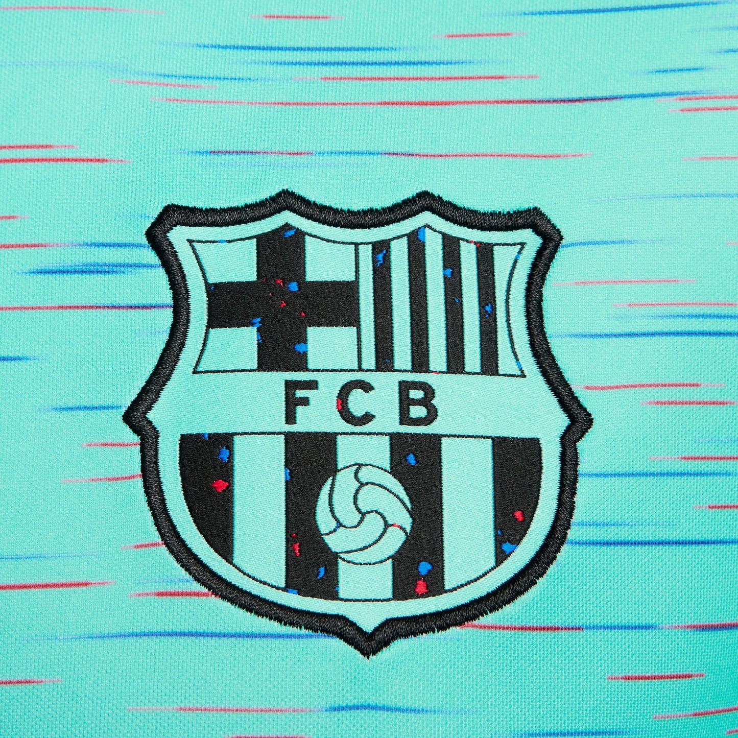 Nike FC Barcelona 23-24 3rd Jersey - Light Aqua/Royal Blue/University Red/Black