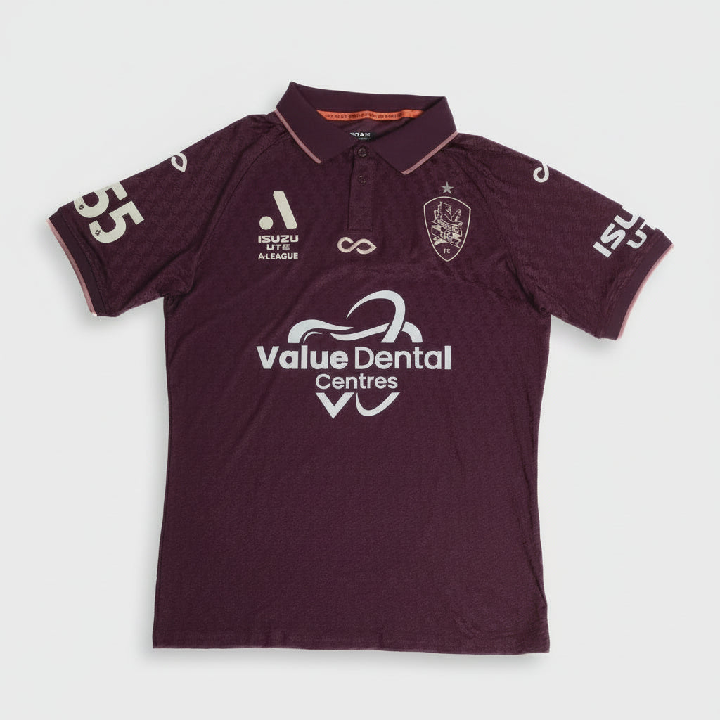 Brisbane Roar FC 25-26 Away Jersey - Maroon