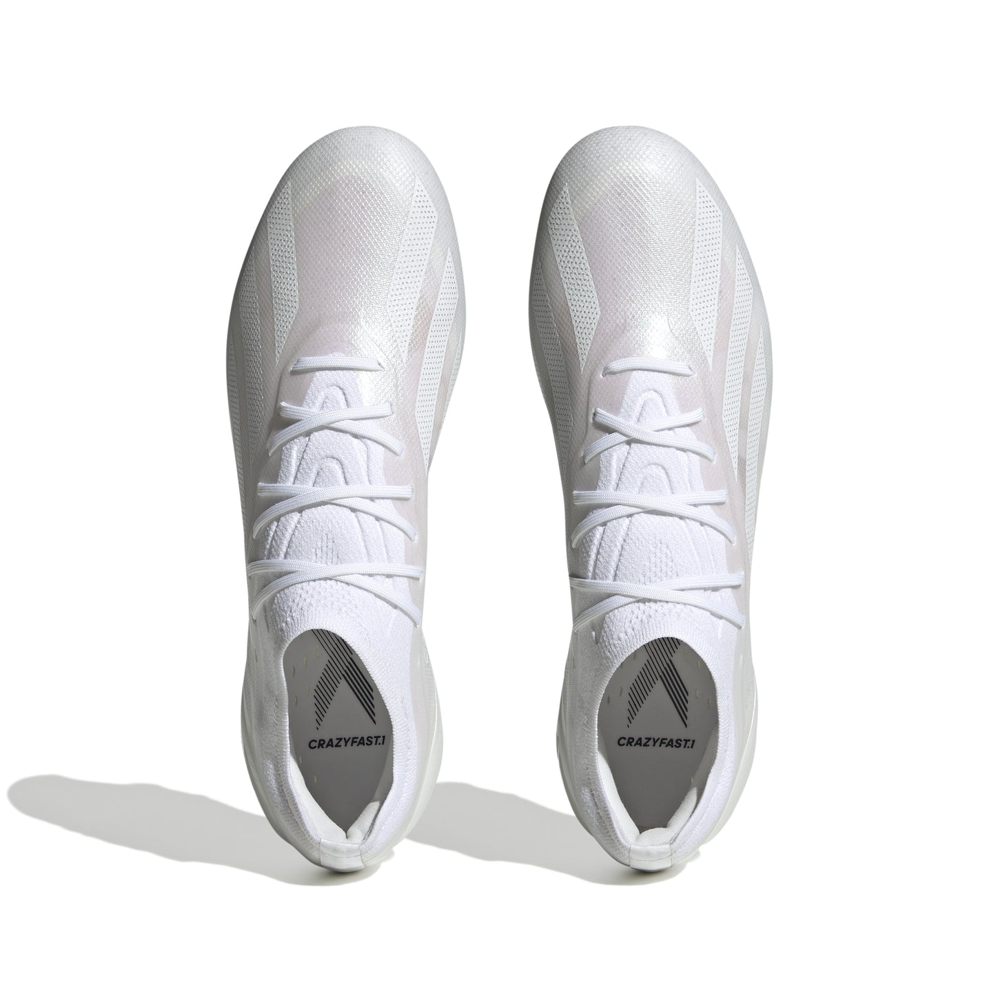 adidas X CRAZYFAST.1 FG - Cloud White / Cloud White / Cloud White