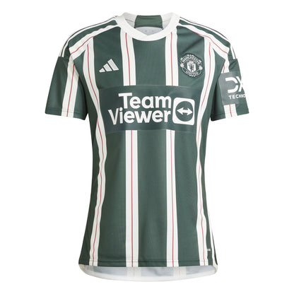 adidas Manchester United FC 23-24 Away - Green Night / Core White / Active Maroon