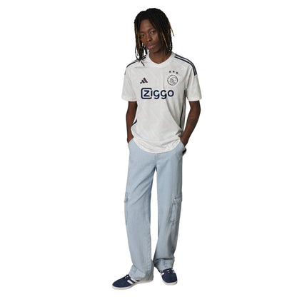 adidas Ajax Amsterdam 23-24 Away Jersey - Core White