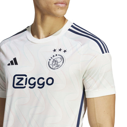 adidas Ajax Amsterdam 23-24 Away Jersey - Core White