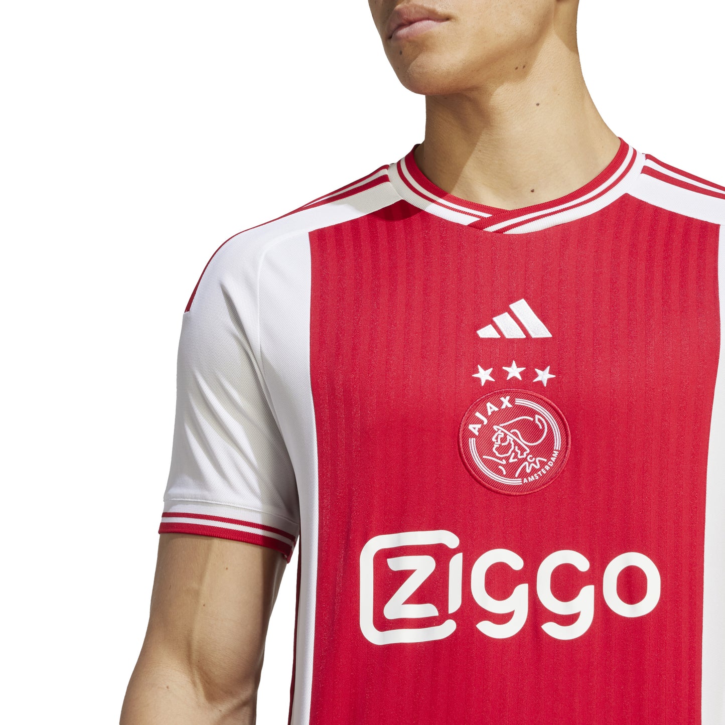 adidas Ajax Amsterdam 23-24 Home Jersey - White/Red