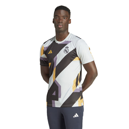 adidas Real Madrid Pre-Match Jersey - Wonder Silver