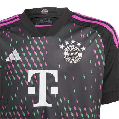 adidas FC Bayern Munich 23-24 Jr Away Jersey - Black