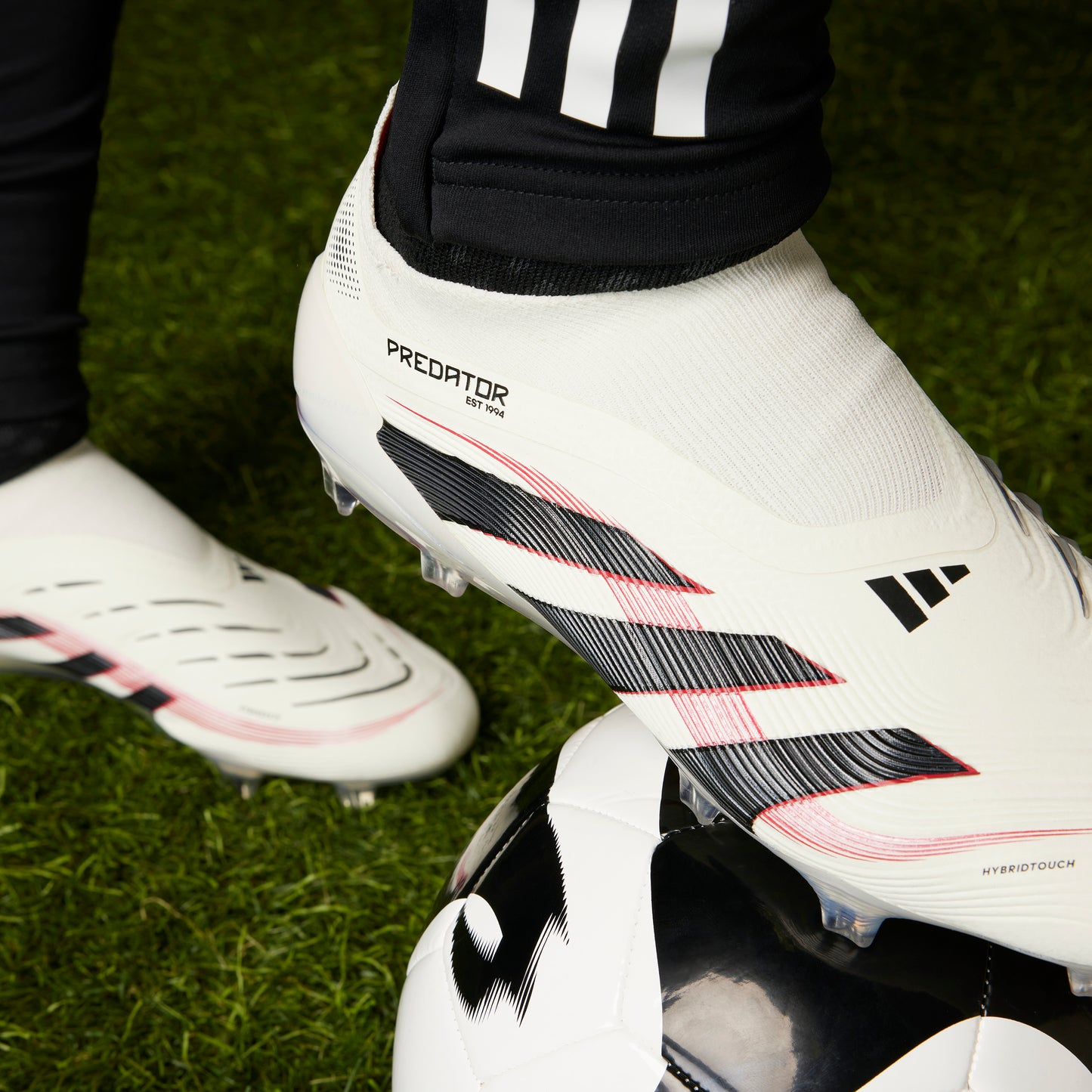 adidas Predator Elite LL FG - off white/core black/pure ruby