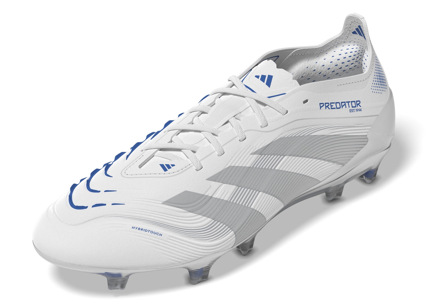 adidas Predator Elite FG - Cloud White / Silver Metallic / Bright Royal