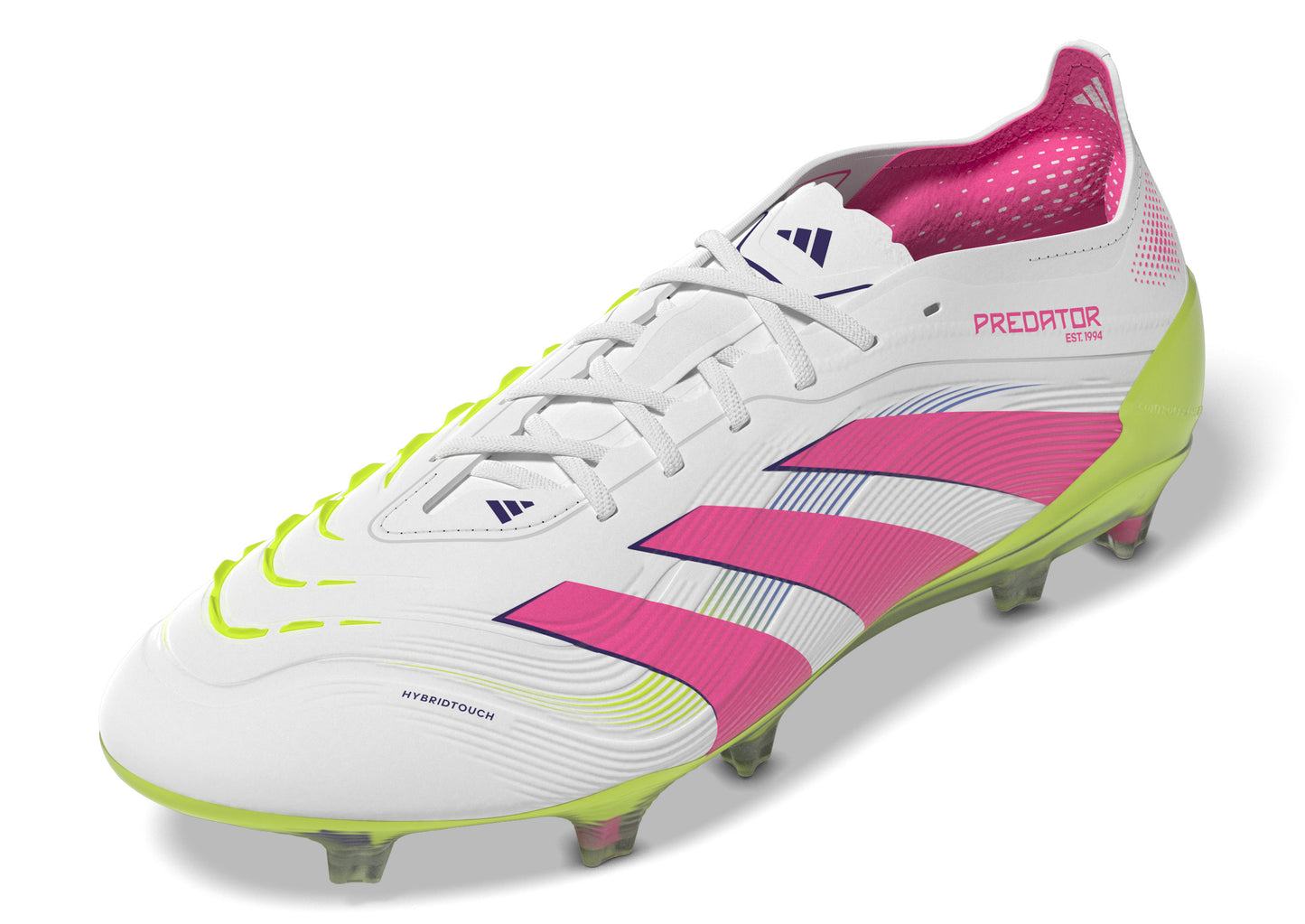 adidas Predator Elite FG - Cloud White / Lucid Pink / Lucid Lemon