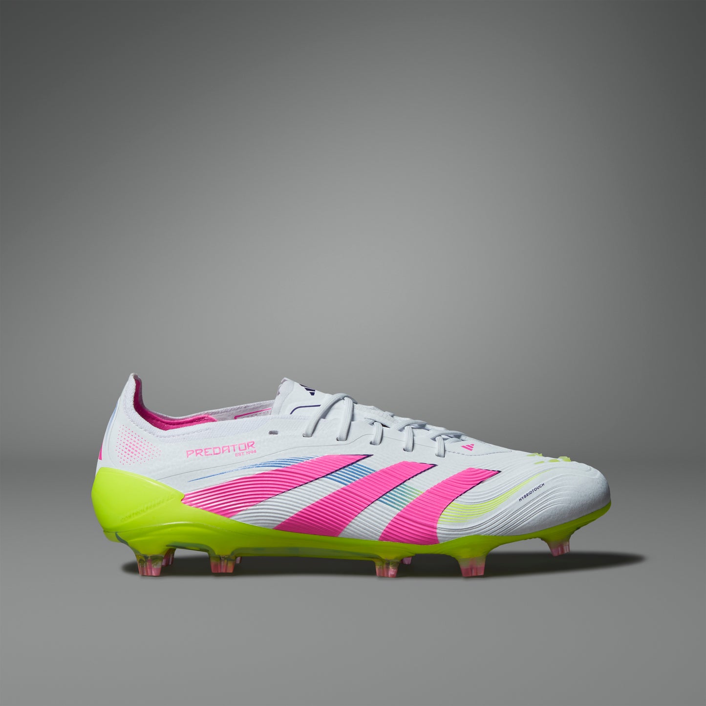 adidas Predator Elite FG - Cloud White / Lucid Pink / Lucid Lemon