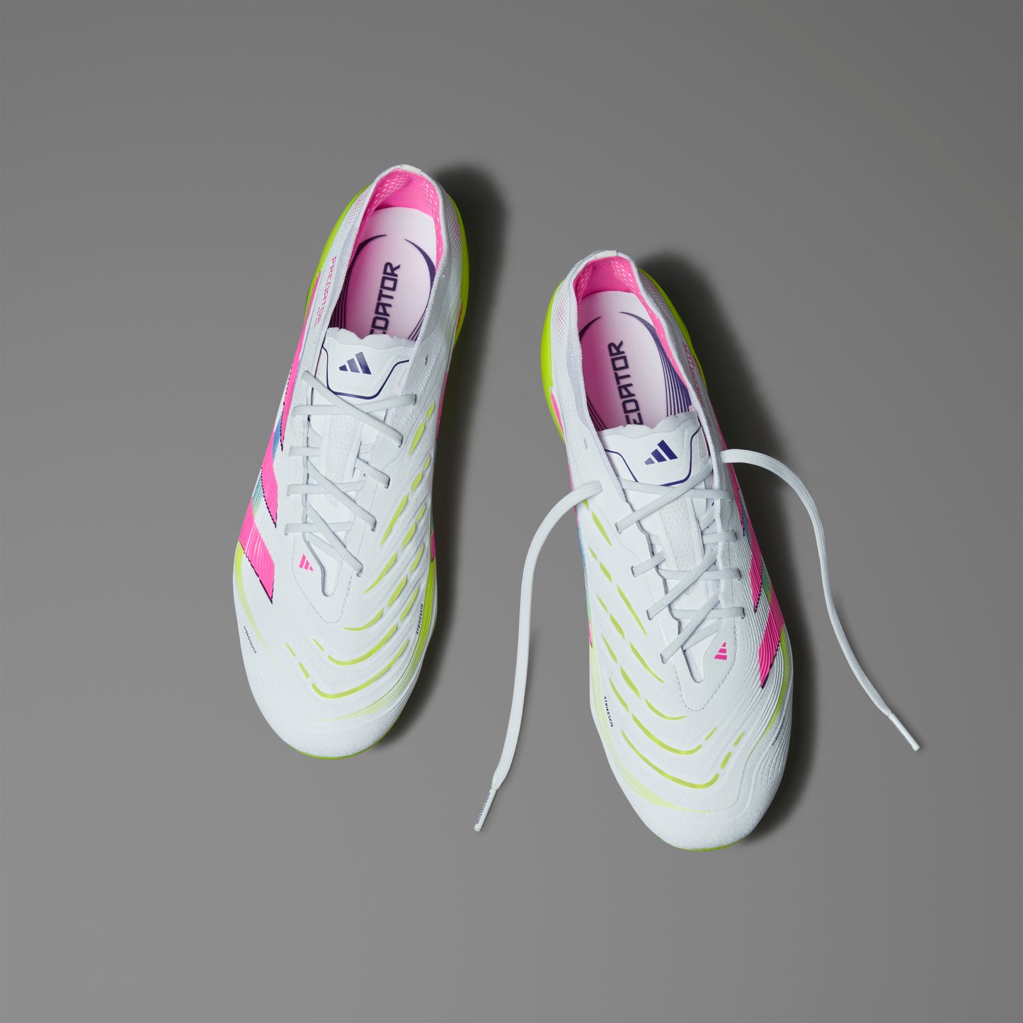 adidas Predator Elite FG - Cloud White / Lucid Pink / Lucid Lemon