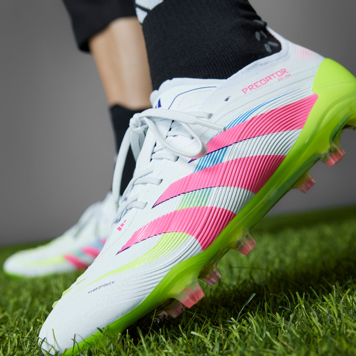 adidas Predator Elite FG - Cloud White / Lucid Pink / Lucid Lemon