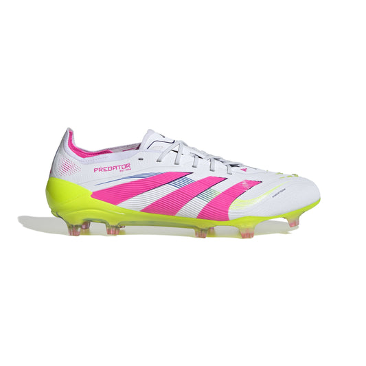 adidas Predator Elite FG - Cloud White / Lucid Pink / Lucid Lemon