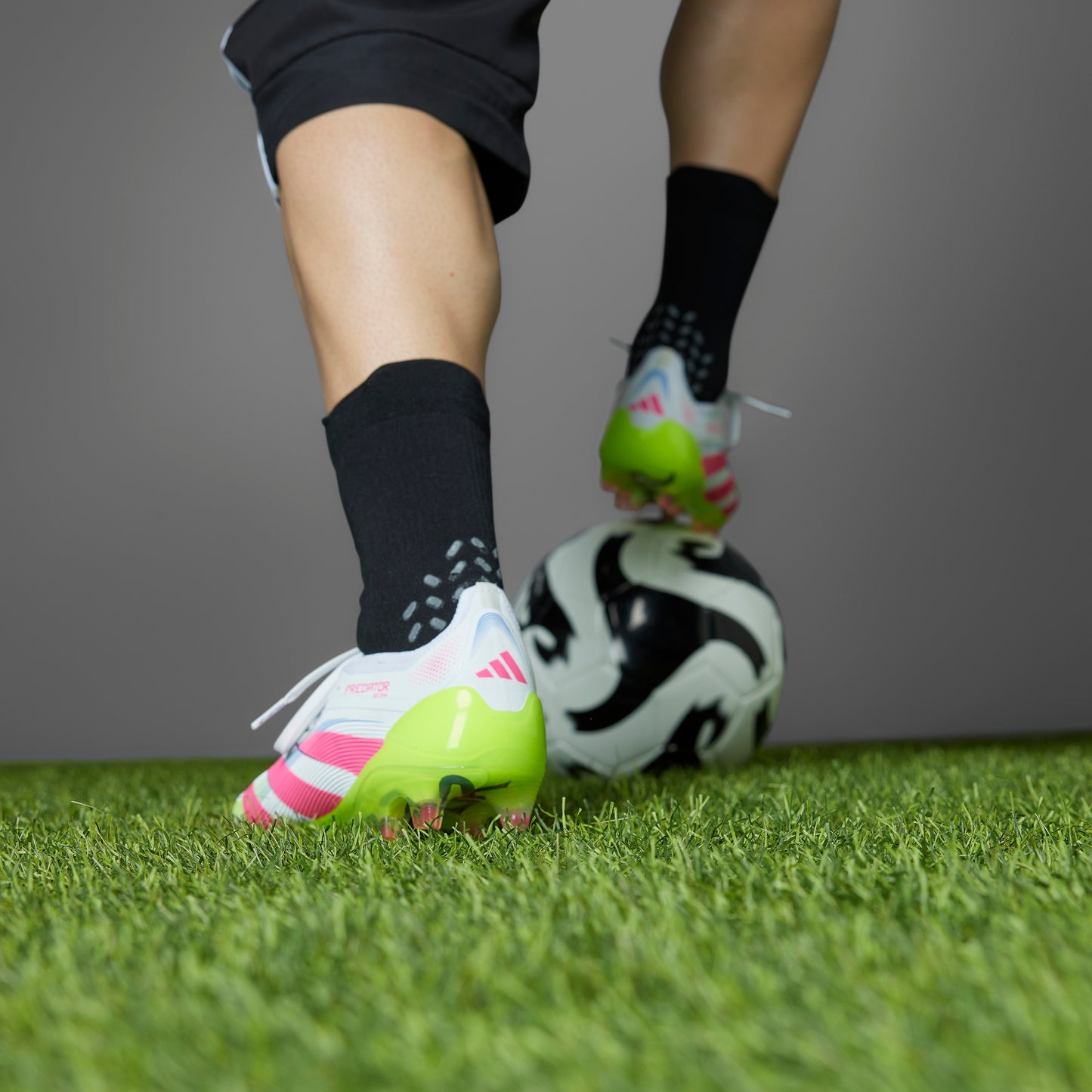 adidas Predator Elite FG - Cloud White / Lucid Pink / Lucid Lemon