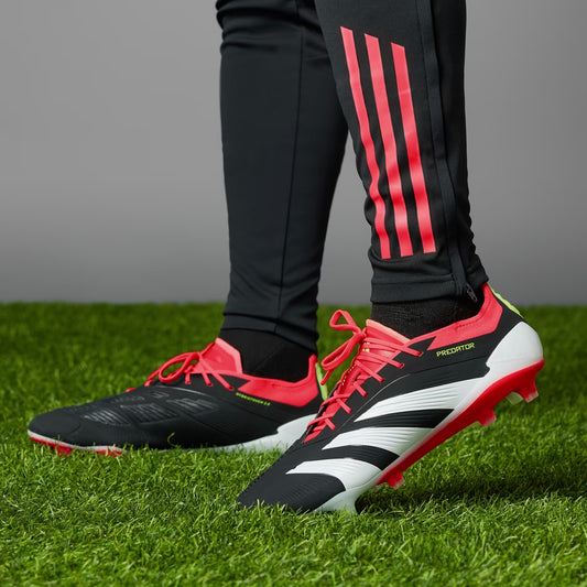 adidas Predator 24 Elite FG - Core Black/Cloud White/Solar Red