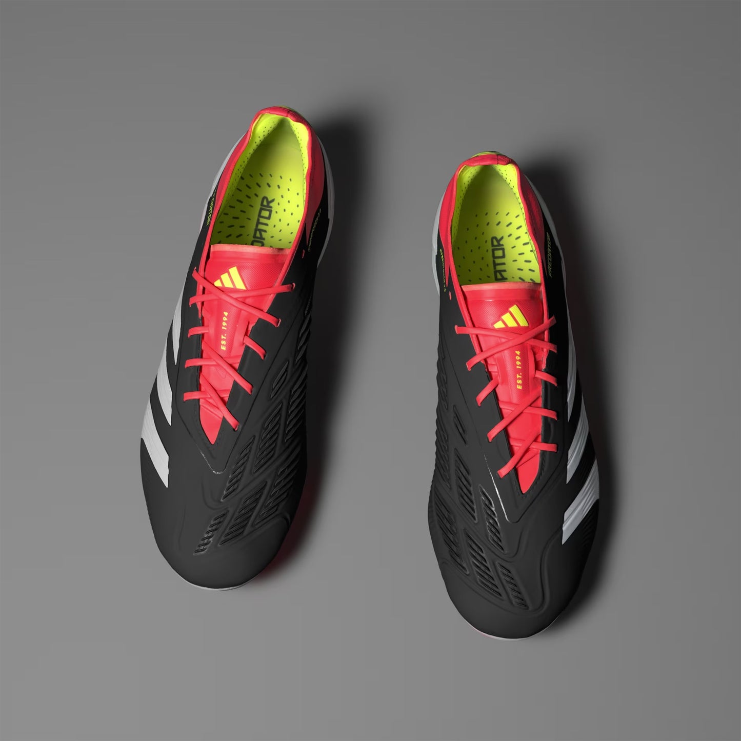 adidas Predator 24 Elite FG - Core Black/Cloud White/Solar Red