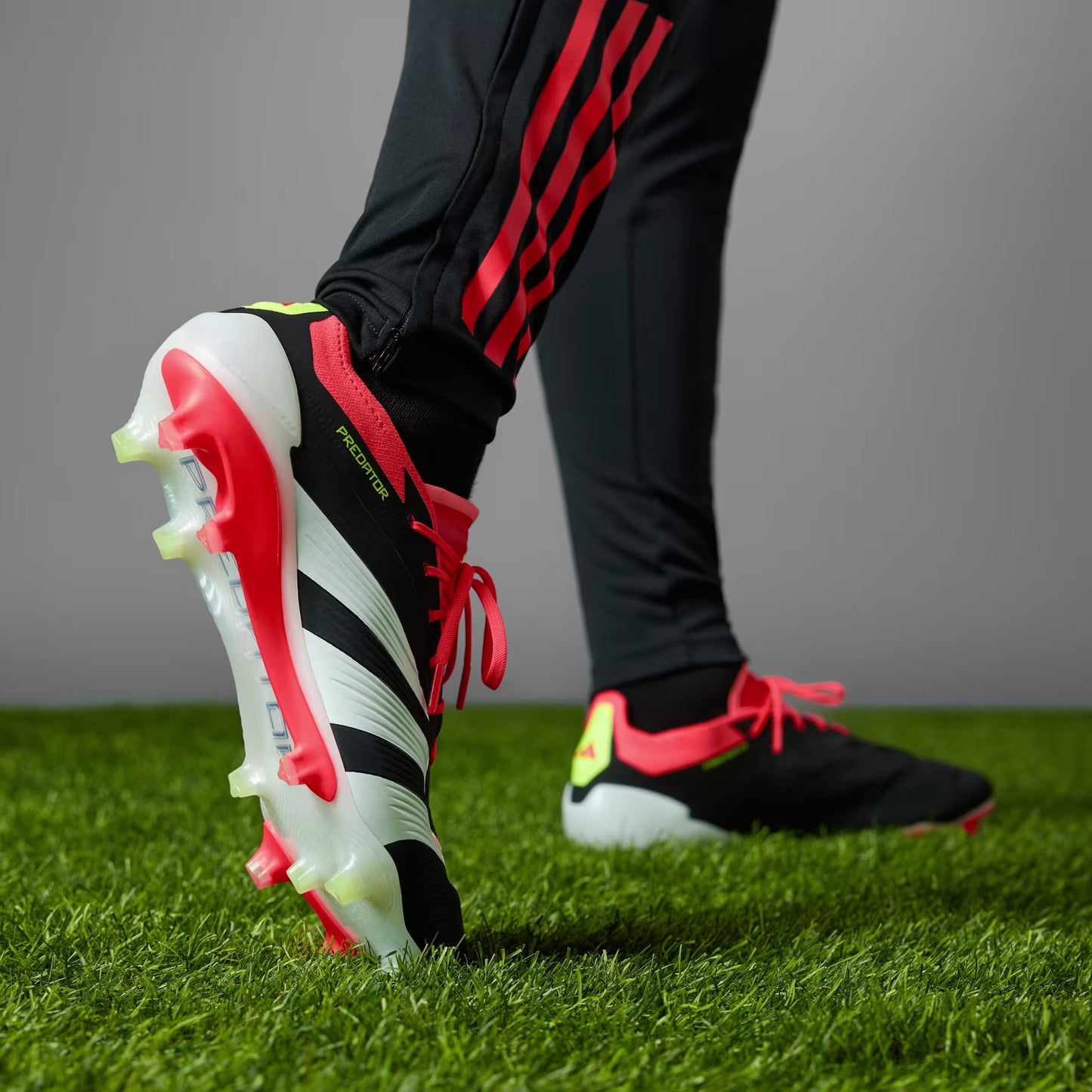 adidas Predator 24 Elite FG - Core Black/Cloud White/Solar Red