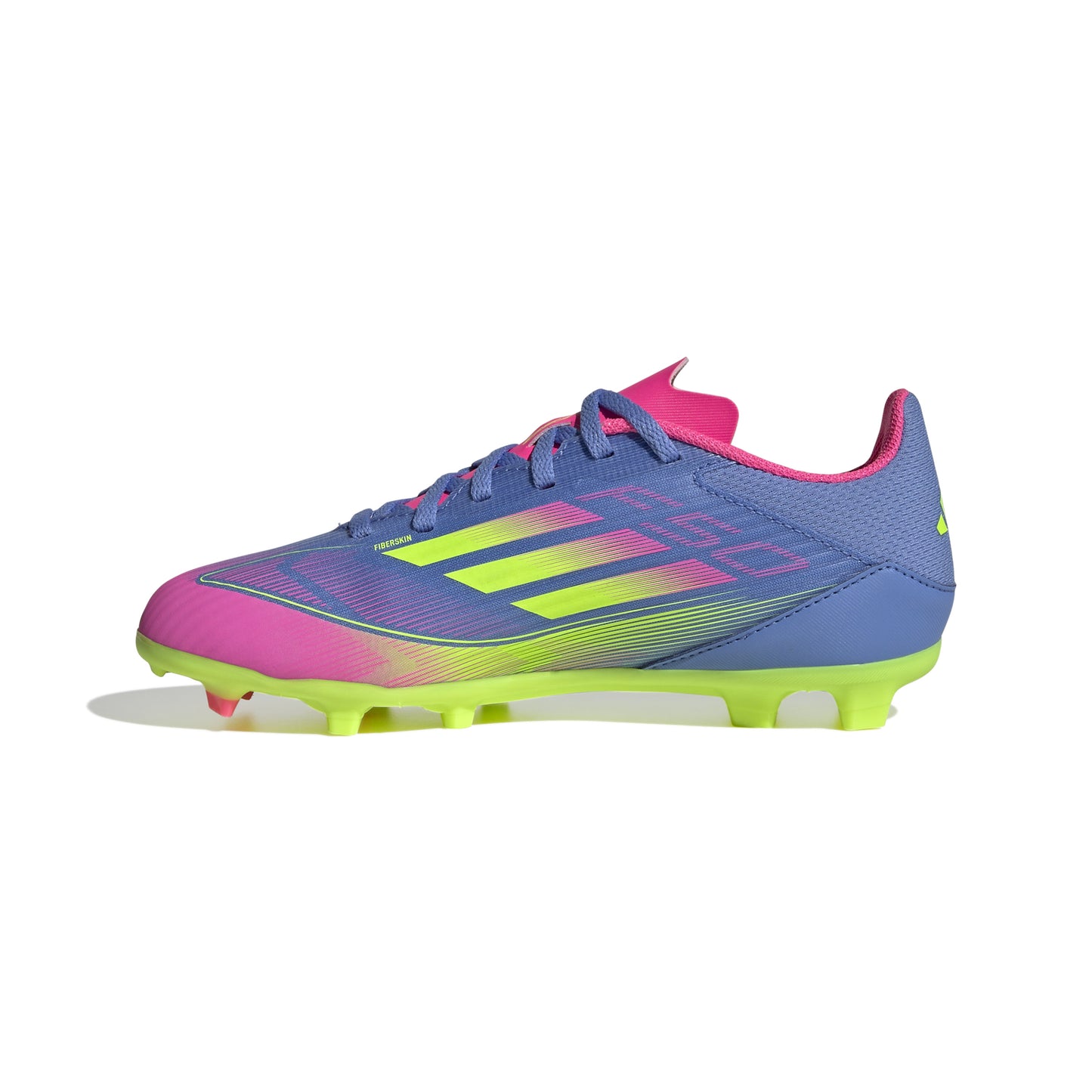 adidas F50 League Kids Multi-Ground - Blue Fusion / Lucid Lemon / Lucid Pink