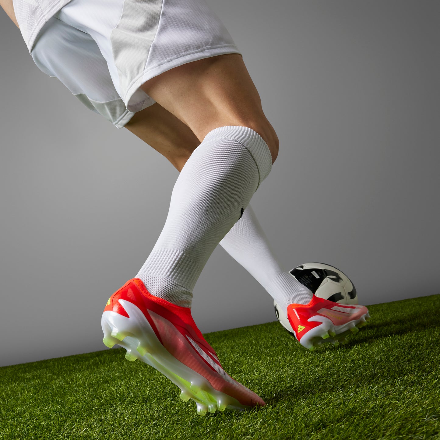 adidas X CrazyFast Elite Laceless FG - Solar Red/Cloud White/Team Solar Yellow 2