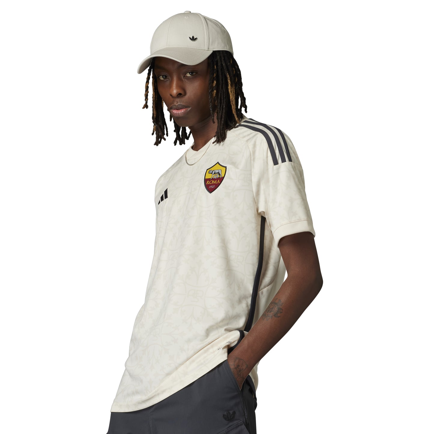 adidas AS Roma 23-24 Away - Ecru Tint