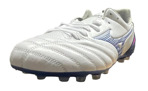 Mizuno Morelia Neo IV Pro AG - White / Tanager Turquoise / Pink Tetra