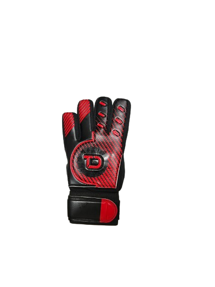 TD Junior Gloves Negative Cut Size - Black/Red
