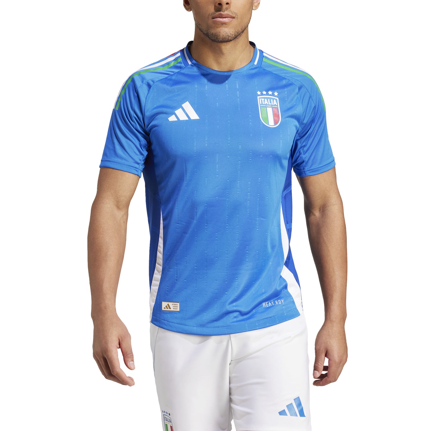 adidas Italy 24 Home Authentic Jersey - Blue