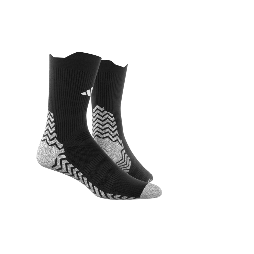 adidas Football GRIP Knitted Crew Light Performance Socks - Black / White