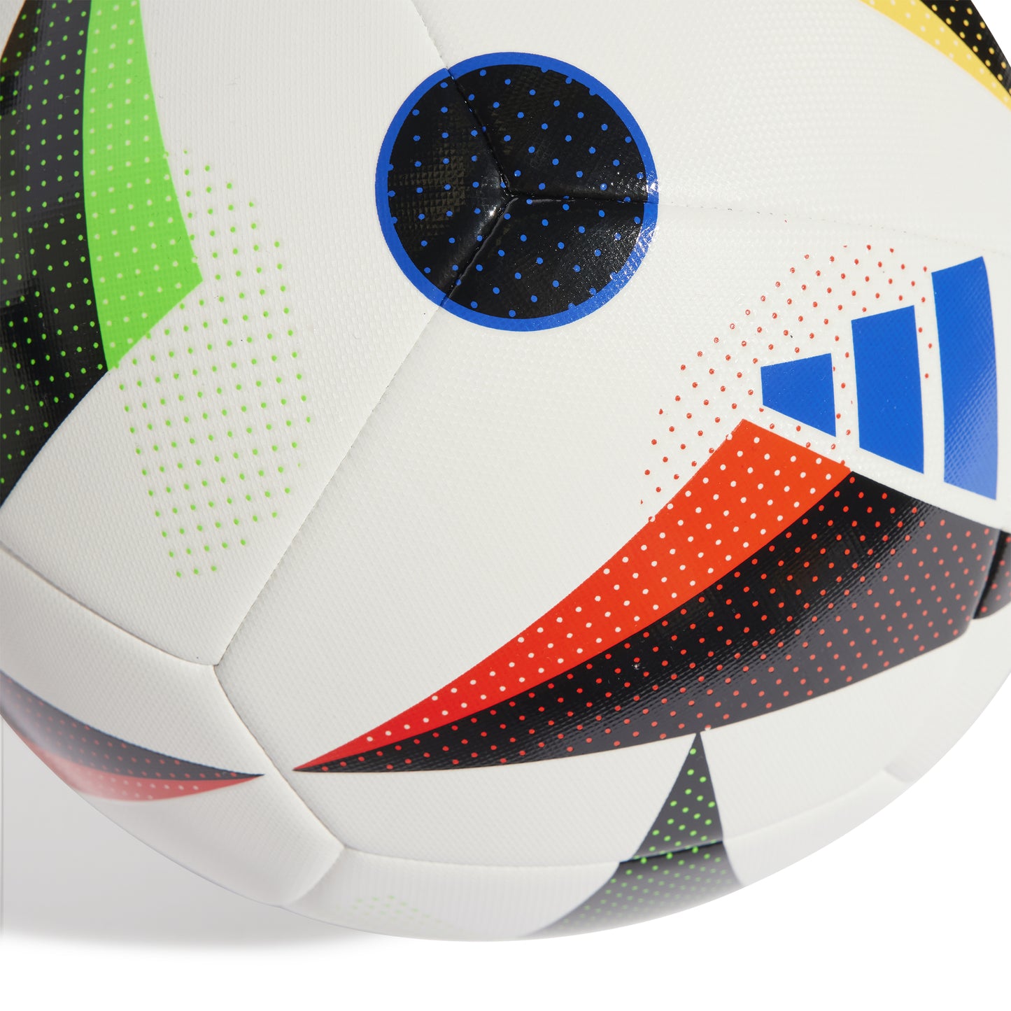 adidas Euro 24 Training Football - White/Black/Glow Blue