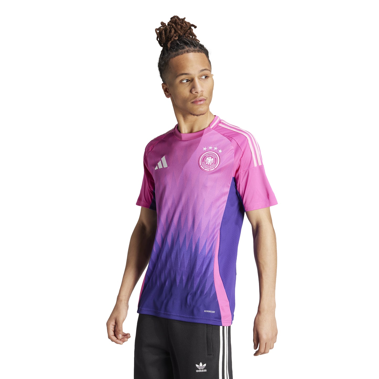 adidas Germany 24 Away Jersey - Semi Lucid Fuchsia / Team Colleg Purple