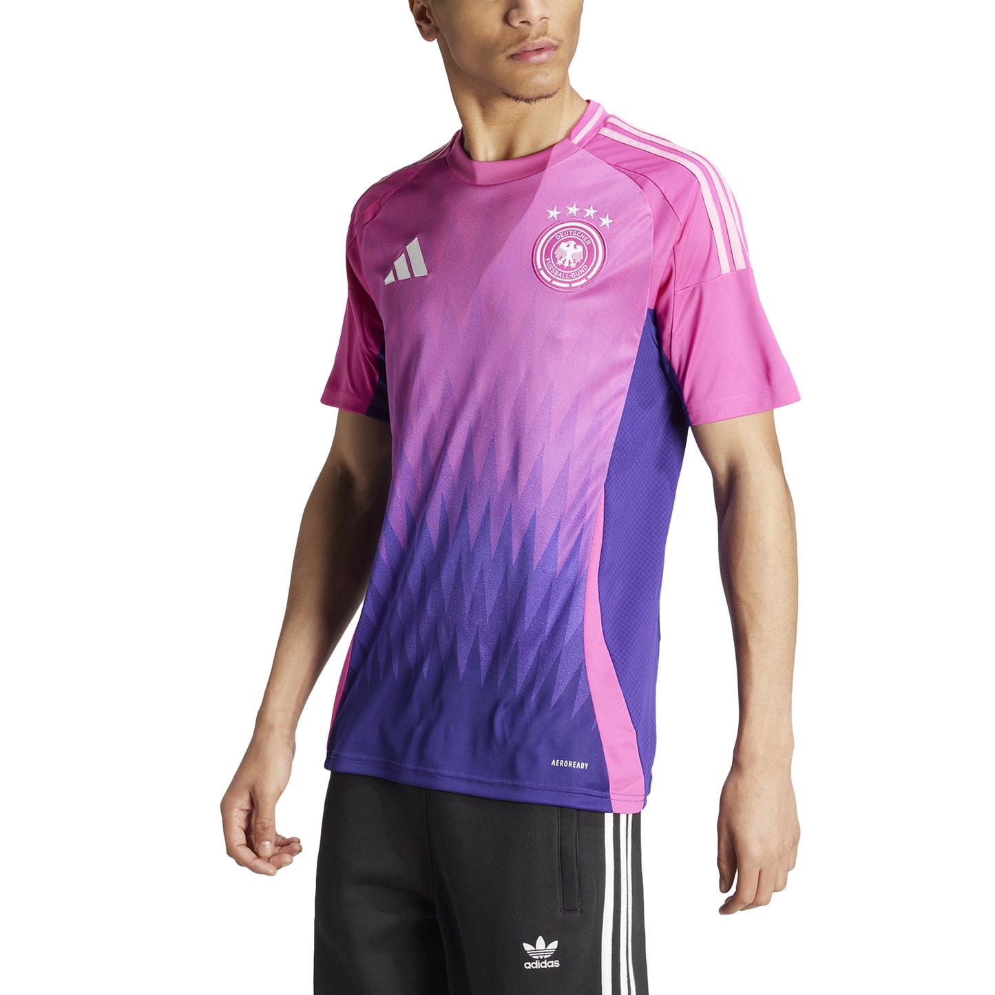 adidas Germany 24 Away Jersey - Semi Lucid Fuchsia / Team Colleg Purple