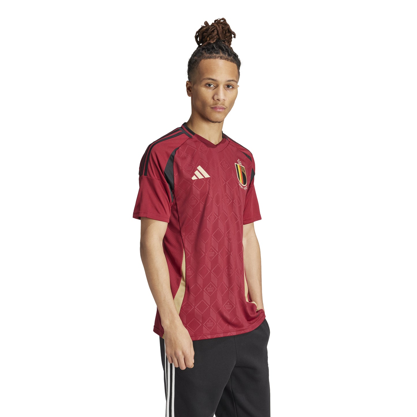 adidas Belgium 24 Home Jersey - Team Coll Burgundy