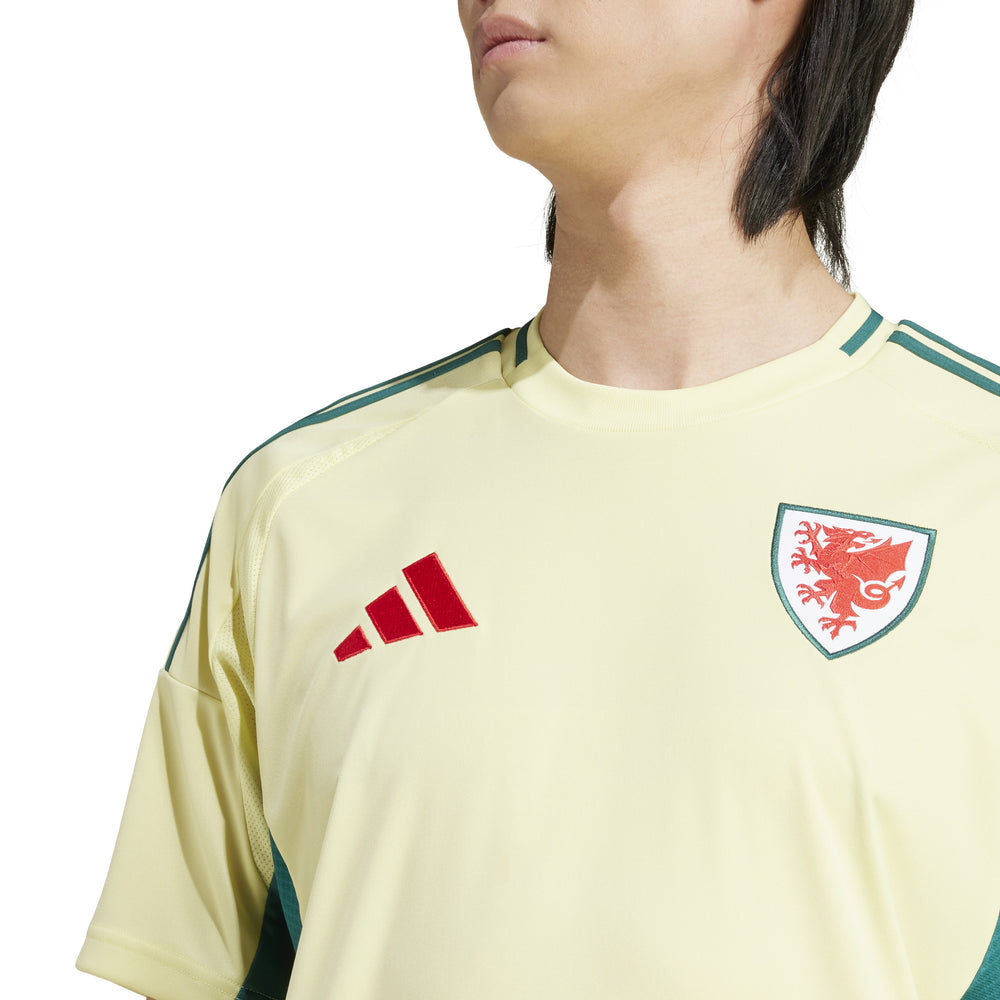 adidas Wales 24 Away Jersey - Pearl Citrine