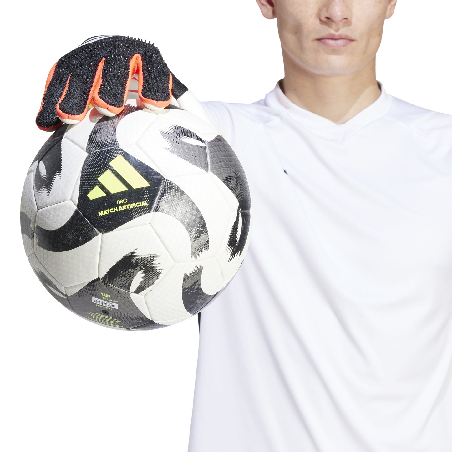 adidas Predator Pro Gloves - Black/Solar Red/Solar Yellow
