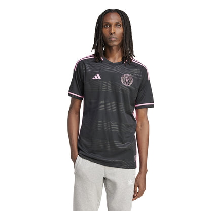 adidas Inter Miami CF 23-24 Away Authentic Jersey - Black/Pink