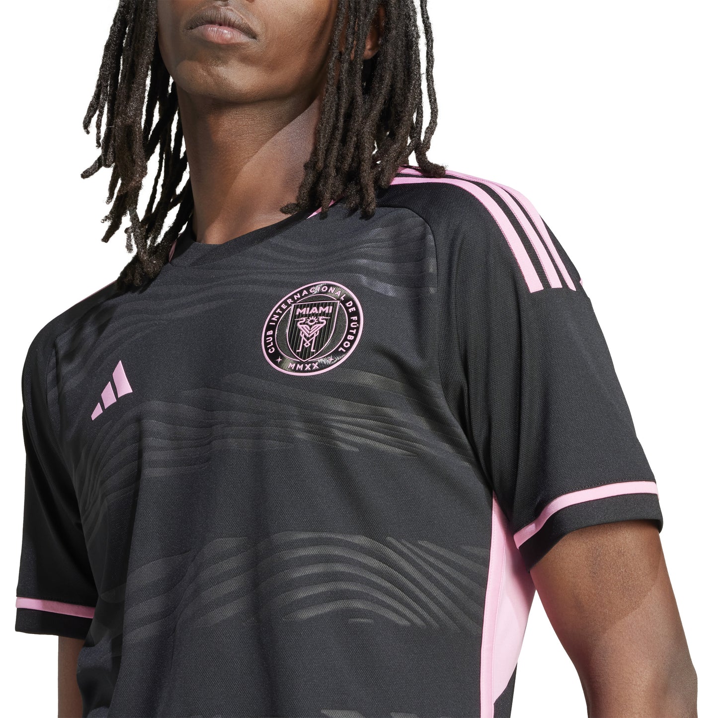 adidas Inter Miami CF 23-24 Away Authentic Jersey - Black/Pink