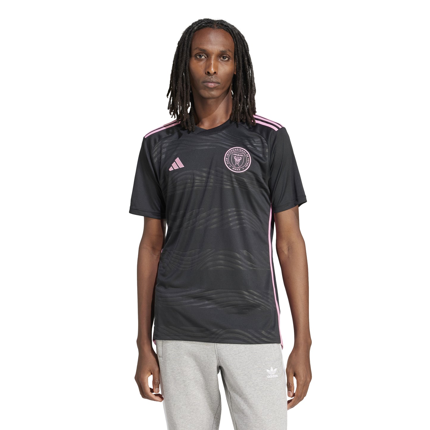 adidas Inter Miami CF Away Jersey 23-24 - Black/Pink