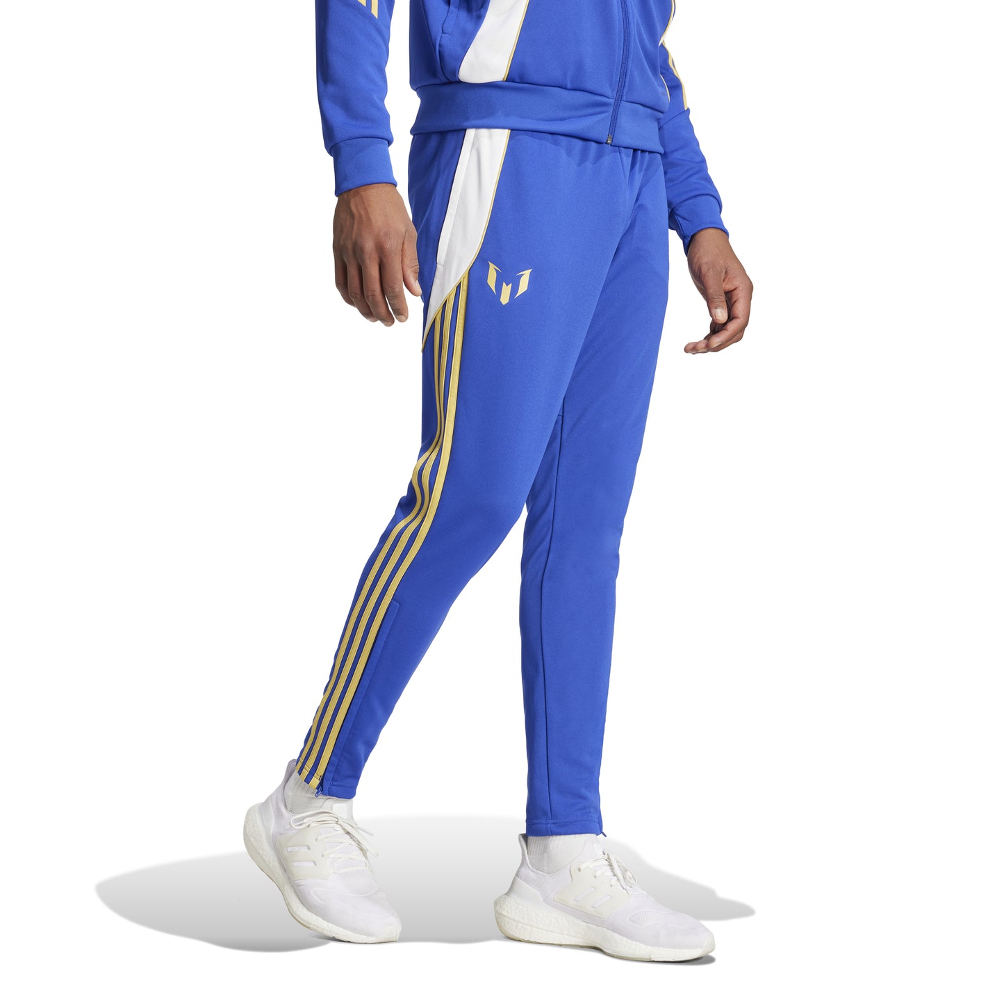 adidas Pitch 2 Street Messi Tracksuit Bottoms - Semi Lucid Blue/White