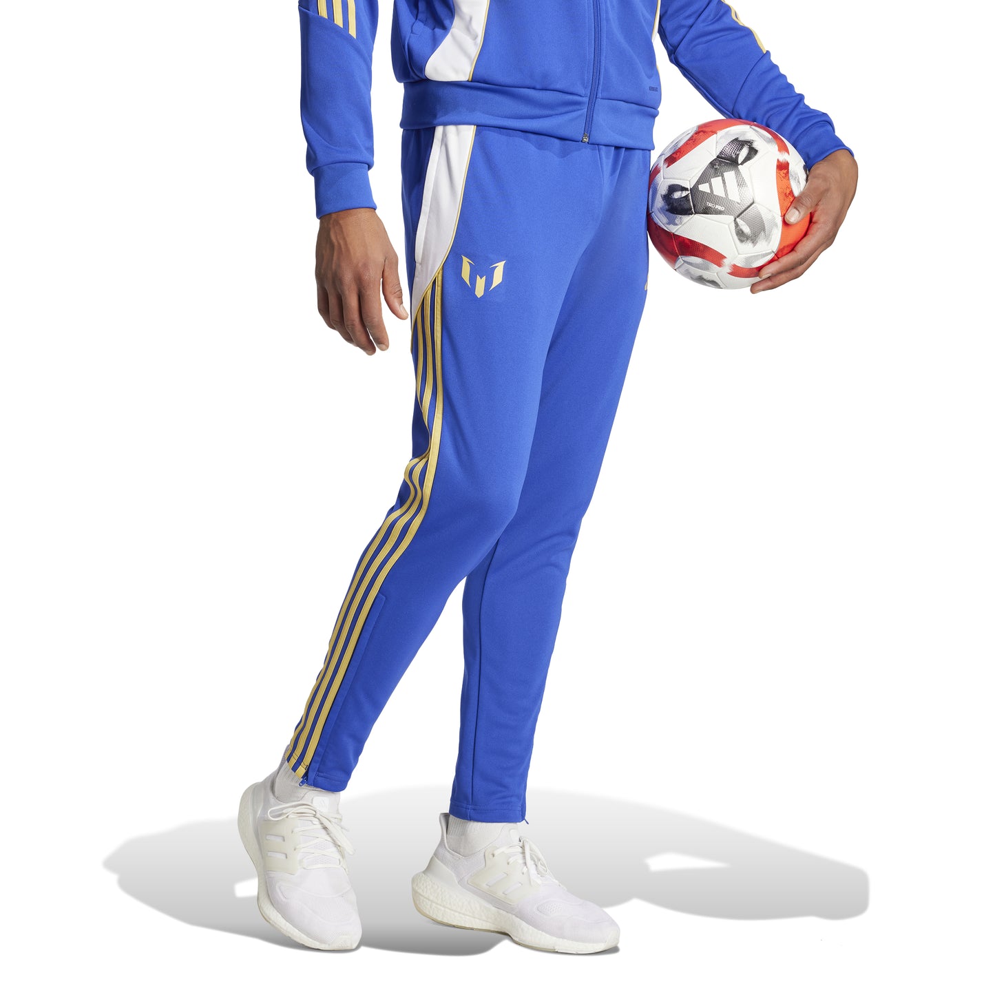 adidas Pitch 2 Street Messi Tracksuit Bottoms - Semi Lucid Blue/White