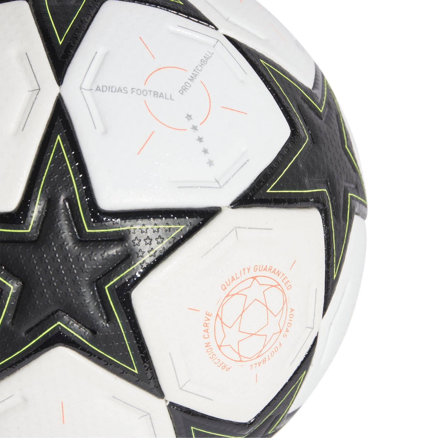 adidas UCL 24-25 Pro ball Group Stage - White / Aurora Black / Platinum Metallic / Team Solar Yellow