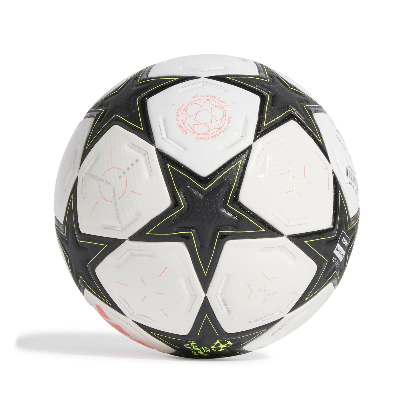 adidas UCL 24-25 Pro ball Group Stage - White / Aurora Black / Platinum Metallic / Team Solar Yellow