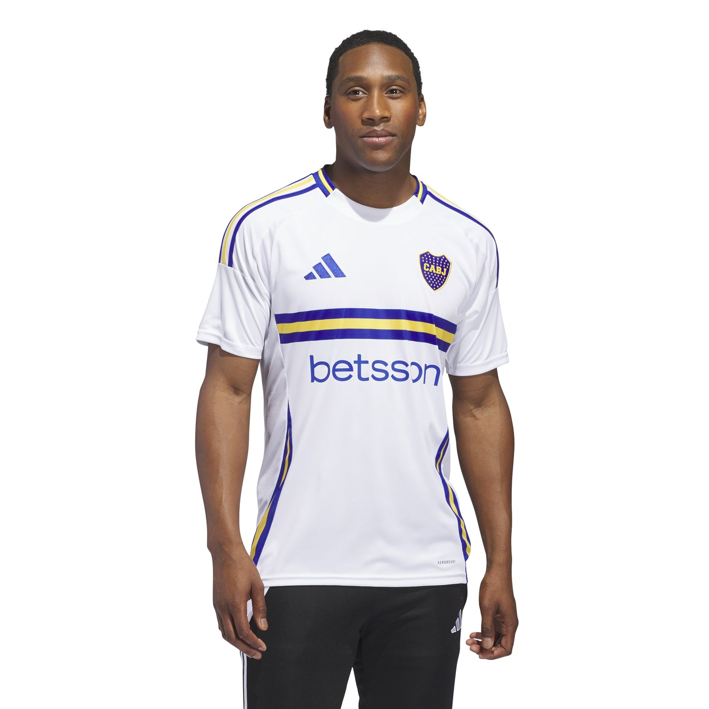 adidas Boca Juniors' 24-25 Away Jersey - White / Semi Lucid Blue / Bold Gold